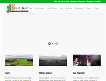 Tablet Screenshot of irishgolfacademy.com